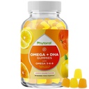 DHA Omega 3 Gummys for Adults - 美味的Flaxseed for Brain Omega 3 6 9 炎症,能量和胰岛素补充剂 - 蔬菜基本脂肪酸补充剂 for Immune Support - 60 Counters