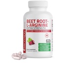 Bronson Beet Root + L- Arginine 氮氧化物生产-非GMO,60 植物盖