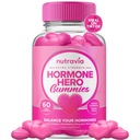 Hormone Balance for Women Gummys + PMS 救济补编 - 支持Mood Swings, Clear Skins, Creatd Cramps and Bloating - 荷尔蒙 PMS Gummys PCOS 维他命与 Cranberry, Dong Quai (60 Gummys)