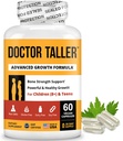最佳医生Taller - 骨力支持,增强免疫系统 - Keto 配有钙,维生素D3,维生素K2,氨基酸和草药用于儿童(8+) - 60 Vegan Capsules → 1个月供应