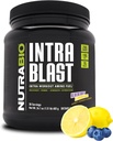 NutraBio Intra Blast Bcaa 氨基酸补充剂, 电解液和水分混合剂, Intra, Pre Workout & Muscle Recovery, 20g Eaa 氨基酸粉, 5g Glutamine-蓝莓柠檬酸, 30 service
