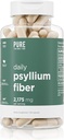 " 纯洁的男子和纯洁的每日Psyllium Husk Fiber补充品 " ,用于 " 消化正常性和古特健康支持 " , " 可溶性纤维粉末 " ,2,175毫克