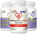 CoQ10 600mg 1PCS 装有800mg Liposomal CoQ10 Ubiquinol 补充 2PCS 的套装