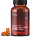 Nutriissa - Apple Cider Vinegar + 黑种子油 + 长老Berry + Manuka 蜂蜜果仁 – 冷椒 Cumin 种子 Nigella Sativa – EPEB 纯度和概率认证 – 60 橙色火焰果仁