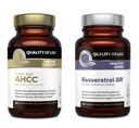 生活质量特征 Kinoko Gold AHCC 和 Resveratrol SR 持续释放公式 - Immune,健康老化包