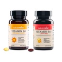 NatureWise Vitamin D3 5000iu, B12 1000mcg 精神清晰能量支持 Immune Health 非GMO Gluten 自由橄榄油软胶