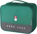 急救袋空置,防水紧急医疗创伤袋,旅行用药袋,Home Higking Camping Car Office (Large, Green)