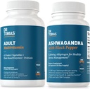 Tobias 成人多维坦和Ashwagandha Capsules博士,支持总体健康及平衡能源和复原力,Vegan,非GMO