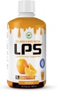 LPS 液晶蛋白补充剂-无糖、无染色体、非GMO 饮料-水解Colagen和Whey Peptides 推动男女健康皮肤和头发,橙色,32 fl oz