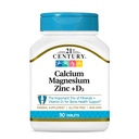 21世纪 Cal Mag Zinc + D 平板电脑, 90 Counters (Pack of 2)