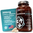 OmniBiotics 镁甘油增生剂 — — 100%纯Albion TRAACS Bisglycinate Chelate for Sleep, Muscle, Nerve & Heart Health — — 120 Vegan Capsules