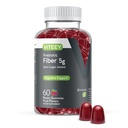 Viteey Prebiotive Fiber Gummys for Adults, 5g - Gut Health & Dignive Soluliber Fiber Supplement Gummys - 零糖加成, Vegan, Gluten-free - 60 Counters