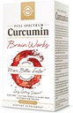 Solgar Full Spectrum Curcumin Brain Works, 90 Licaps - 支持记忆召回,聚焦,认知功能 - 抗氧化剂支持 - Curcumin, BacoMind, Choline, 维生素B12 - 非GMO, Vegan - 30 services