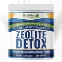 圣Land Zeolite Cleanse - Zeolite Detox Powder(7.05oz 200 gram) - Clinoptilolite 自然激活 - Micronized 0-25 - 女性,男性的全身解毒 - 支持能量,焦点,豁免,古特健康