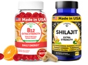 Lunakai USA 制作 B12 Gummys & Shilajit Capsules Bundle – 超强每日能源与健康支持