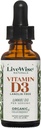 LiveWise Naturals 有机维生素 D3 液滴,Vegan,非GMO,植物基,每滴200 IU,支持Immune,Bone,以及MCT Oil 1 000 IU中的Mood Health, Easy-to-Absorb