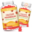 2 Pack Calcium Gummys with Magnesium, Zinc, Vitamin D3 & B12, Calcium Assuppose for Men, Support Bone, Muscle and Avicus, 120 Vegan Raspberry Flavor Gummys (英语:Vagen Raspberry Flamies) 配有镁,锌,维生素D3 & B12, 女性的钙补充,支持骨,肌肉和豁免,120 Vegan Raspvor Gummys