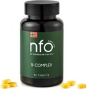 NFO维生素B 复合体[90片] 挪威B组多种维生素的天然高原复合体,易获取形式:B1,B2,B3,B5,B6,B9,B12在挪威制造