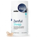 Mida Health – Zenful Sleep 6-in-1 为没有梅拉托宁的成年人提供自然睡眠援助 – 与 Ashwagandha KSM-66 + 和 Venetron + 支持 Cortisol 平衡 → 90 Capsules
