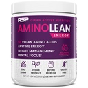 RSP 营养 氨基酸 工作前粉 氨基能和重量管理 与Vegan BCAA 氨基酸,天然咖啡因, 男女工作前靴, 30 Servi