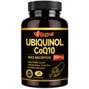 含维生素E & Omega 3的Ubiquinol CoQ10-200mg-Softgels,高吸收共聚量Q10支持心脏健康与能源生产强氧化剂,120个计数器