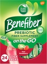 Go Prebiotic Fiber上的消化健康补充粉,每日Fiber粉,Kiwi草莓火药棒包 - 24棒(5.28 Ounces)