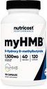 营养成本 myHMB Capsules 1500MG Calcium HMB Perference, 120 Capsules, 40 Capsules - 性能线, B-Hydroxy B-Methylbutylate 单水合物