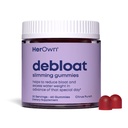 她自己的Debloat Gummy, Bloating and Gas Relief, 帮助减少保留水量, 支持能源, 与苹果苹果苹果苹果醋和丹德利翁, Gluten and Soy Free, Vegan, 60 Gummys, 60 服务