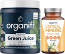 Organifi Green Juice 超级食品粉(30名服务员)和临界免疫(30名卡普勒斯) - 维生素C,体重控制,戒毒清洁,应激救济和豁免支助 - Gluten Free, Vegan,全食品