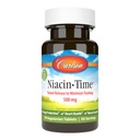 Carlson - Niacin-Time,时间释放,500毫克,维生素B-3,胆固醇代谢,能源生产,心脏健康,50片