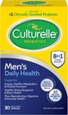 Cultelle Daily Health 8-in-1 男性的亲生和多维他命 - 30 Counts - 自然来源的亲生的消化健康和免疫支持,配有镁,维生素D3,维生素C,维生素B12