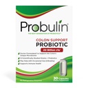 Probulin Colon 支持每日Probiotic + Prebiotic + 支持古特健康,不定期气体和布洛廷 - 20亿 CPU - 12 Strains, 30 Vegan Capsules