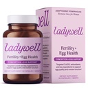 Ladywell生育率+卵健康 生育率支持 卵健康,卵质量,排卵和构思健康支持 QQ CoQ10, Folate + 关键成份 QQ 科学背包妇女补编,60Ct