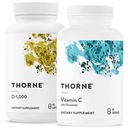 THORNE - 免疫支持Combo - 维生素D3和维生素C 健康免疫功能混合剂 - 30至90
