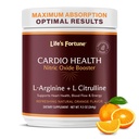 生活财富 5000mg L-Arginine 补充粉末 & 1000mg L-Citrulline 高发性硝酸盐健康促进剂 耐力 锻炼性能 天然橙色火焰(20种服务)