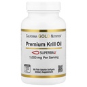 加州金营养精油 配以Superba2 生物可用 Omega-3 产自南极Krill - 心与脑健康支持 - Gluten Free, N-GMO - 1000 mg - 60 鱼 Gelatin Softgels