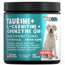 配有L-Carnitine和Coenzyme Q10(CoQ10)的养犬补品: 扩大心脏(DCM),凝固心衰竭,养犬不足: 3-in-1-QQ养犬补品-120ct