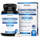 Turkesterone 补充500mg (120 Capsules) - Stamina, Drive, Athletic Performance & Muscle Mass - (Ajuga Turkestanica Std. to 10% Turkesterone)(类似于Ecdysterone) - 非GMO & Vegan Capsules