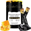 Shilajit 蜜棒 喜马拉雅 Shilajit 蜜棒 纯喜马拉雅 Resin, Honey & Saffron, 30 高吸收棒 能源,强力和认知支持