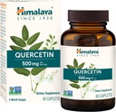 Himalaya Quercetin 植物基生物氟化物支持和日常健康、抗氧化剂和免疫支持补充剂,500毫克,非GMO,60个蔬菜卡片,2个月供应量