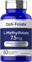 Carlyle L 甲基folate 7.5 mg → 60 Capsules → 优化和激活 → N-GMO, Gluten Free → Methy Folate, 5-MTHF → 由 Opti-Folate公司制作 →