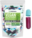 XPRS Nutra 大小 0 空卡普尔- 100 空卡普尔- 100 伯爵 Vegan Capsules - 蔬菜药丸 - DIY 蔬菜药丸填充 - Veggie Pill Caps for Do- It- Yourself Suppers (多色)