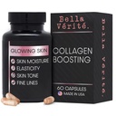 Bella Vérité Daily Collagen 女性和男性补充食品 - 青春、辐射复合体和整体健康的基本维生素 - 支持光滑皮肤、减少皱纹和干燥(60 Capsules)