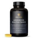 Inessa Multivitamin for Men and Women - 高级自然日报 Mens Multivitamins with CoQ10 100mg, Vitamins D3, K2, A, B 复合维生素, Folic Acid & Zinc - 60 Vegan 片