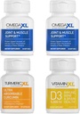 OmegaXL 免疫支持包 - (2) 60 计 + TurmericXL + VitaminXL D3 - 支持最佳免疫健康(包 4)