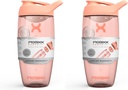 Promix PULSUIT 蛋白质摇摆瓶 – 蛋白质混合剂和补充摇摆剂的Premium Sports Blender瓶 – 容易清洁,持久的蛋白质摇摆剂杯(Pack of 2)