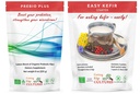 剪切边缘文化 Prebio Plus + Kefir Starter文化 Prebiotic Fiber Powder 最佳定制 有机先生纤维饮食补充剂 (1 Prebio Plus + 1 Kefir 20g)