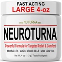 Neuropathy Nerve Relief Cream - 快速代理 Max Relief for Feet Hands Legs back - 超强 Menthol Arnica Aloe Vera MSM, Soothing Nerve Nerve Comfort Relief, Paraben-Free 4 Oz (英语).