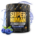 ALPHA LION Core Prewout w/Creatine for Perforce, Beta Alanine for Muscle, Powder, L-Citrulline for Pump & Tri-Source Cafeine for Convention Energy (30 services, Blue Raspberry Flavor) (英语).