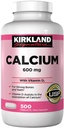 Kirkland 签名钙 600 mg.,配有维生素D3,500平板(2 Pack)
